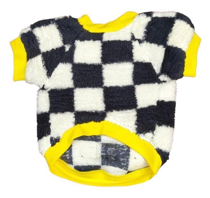Woofiezz Cozy Checkered Winter Sweater for Dogs – Soft Fleece Vest All Breed Dog, 100% Polyester Design, Warm Pet Apparel for Cold Weather (Yellow, 4XL) (B0DF2KRQTK) Amazon Price History, Amazon Price Tracker