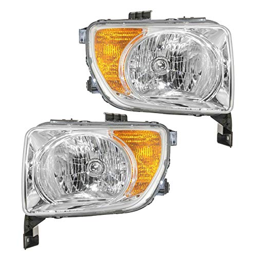 Headlights Headlamps Pair Set LH Left & Right RH for 03-06 Honda Element