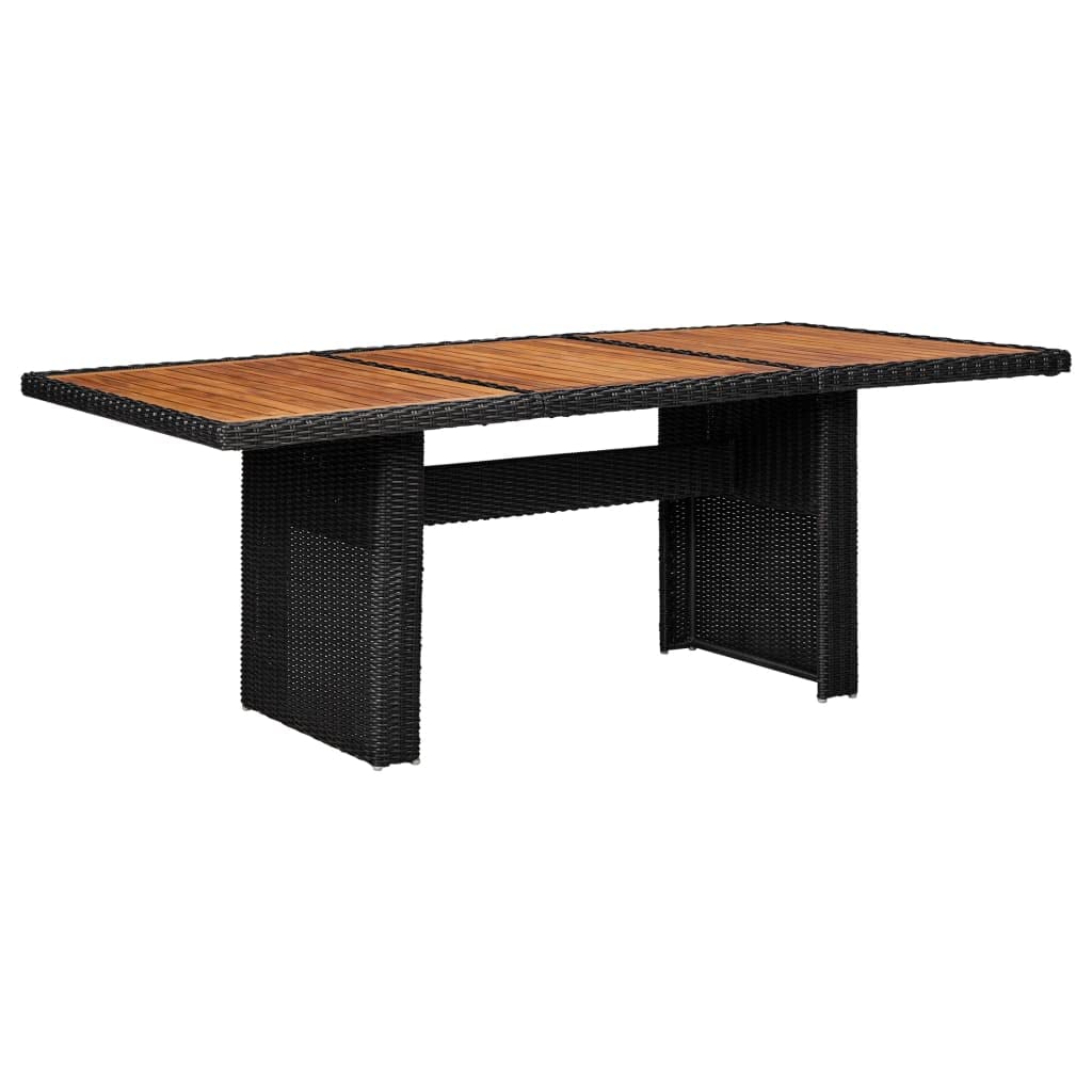 KCCKOM Patio Dining Table Black 78.7