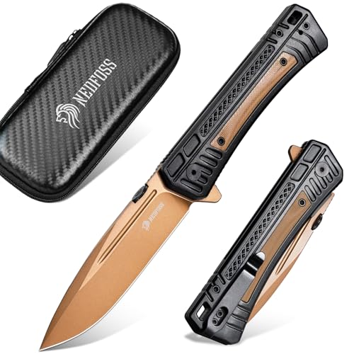 NedFoss Daredevil Pocket Knife for Men 3.46 14C28N Steel Folding Knife