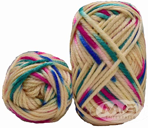 Image of Ganga Knitting Yarn Thick Chunky Wool, Buttter Cup 500 gm Best Used with Knitting Needles, Crochet Needles Wool Yarn for Knitting. by Ganga
