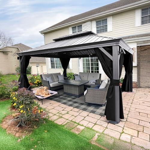 PURPLE LEAF Aluminium Pavillon Hellgrau 3.65x4.85m