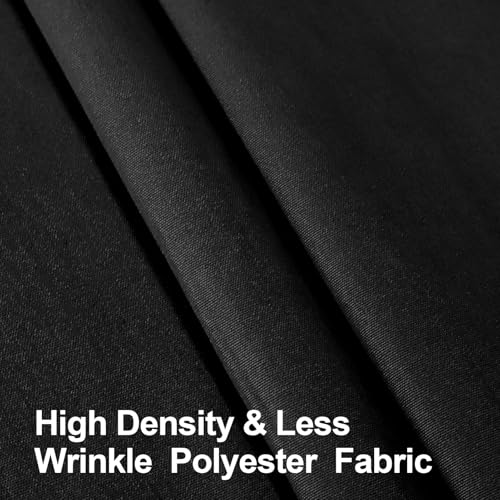 Image of EMART 30x7ft Black Backdrop for Photoshoot, High Density Polyester Fabric Pure Backdrop Curtain, Black Photography Backdrop for Portrait Photoshoot, Video Recording