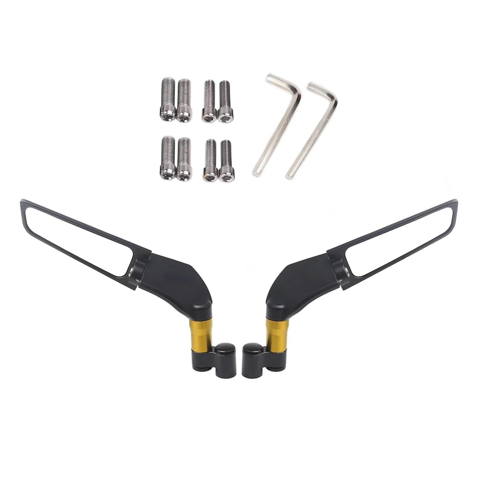 Espejos retrovisores de manillar dorados para motos Yamaha FZ6 FZ1 FZ8 FZ07