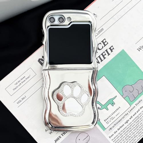 Housse de protection silicone Samsung Galaxy Z Flip 3 avec strass et miroir