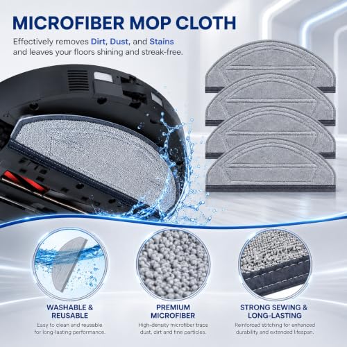 Image of 29 Pack Saros 20 Sonic Accessories Kit | 1 Mop Cleane Brush,2 Set Roller Brush,4 Mop Pads,6 Hepa Filters,6 Side Brush,6 Vacuum Bags,2 Tool【Only Saros 20 Sonic】