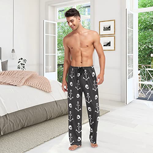 White Black Plaid Men's Pajama Bottoms Pants for Men Soft Men's Separate Bottoms Lounge Pants2