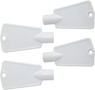 Sikawai 297147700 Refrigerator Freezer Door Key Compatible with Frigidaire Kenmore Elec-trolux Freezer Refrigerator Replaces AP4301346 PS1991481 216702900 06599905-4 Pack