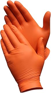 Black Mamba Orange Torque Grip 8 Mil Disposable Powder Free Nitrile Gloves - XXL 100 Pack