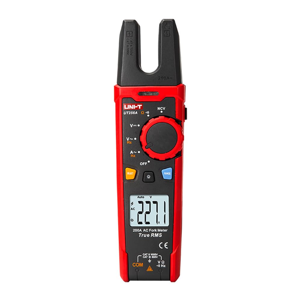 UNI-T UT256A Series UT256 True RMS Fork Meter, 200A AC