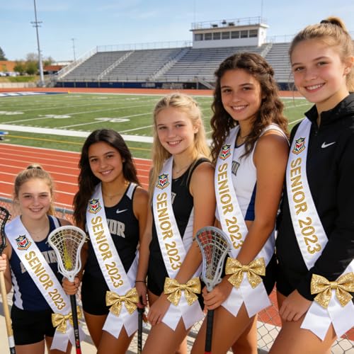 image for Docooniver 6pcs White Sashes Blank for Pageants,Senior 2026,Prom Queen