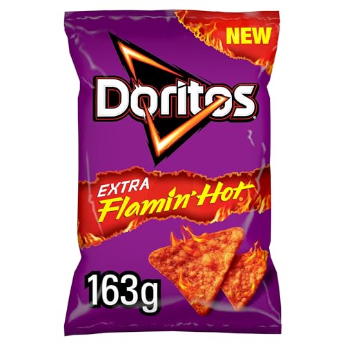 Doritos Extra Flamin Hot Sharing Bag Crisps 163g