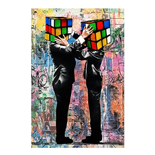Peinture Rue Graffiti Art pour Salon Moderne Affiche Inspirante 60x90cm