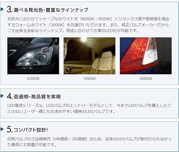 Amazon | 日星工業 POLARG(ポラーグ) ストップテール用 LED電球