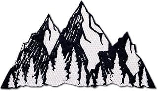 Mountain Assorted Styles Embroidered Patches Set,Sew Iron on Applique Repair for Clothes Dress Pants Hats Jeans Jackets Backpacks Vest Dog Harness, Sewing Flowers Applique DIY Accessory