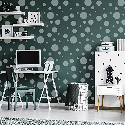 NAKLEO Large Circle Rays Geometric Wall Stencil - 23" X 37", Reusable Plastic Template For Painting - View #5