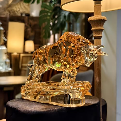 Estatua de Toro de Acrílico 8.5 in para Decoración miniatura 2