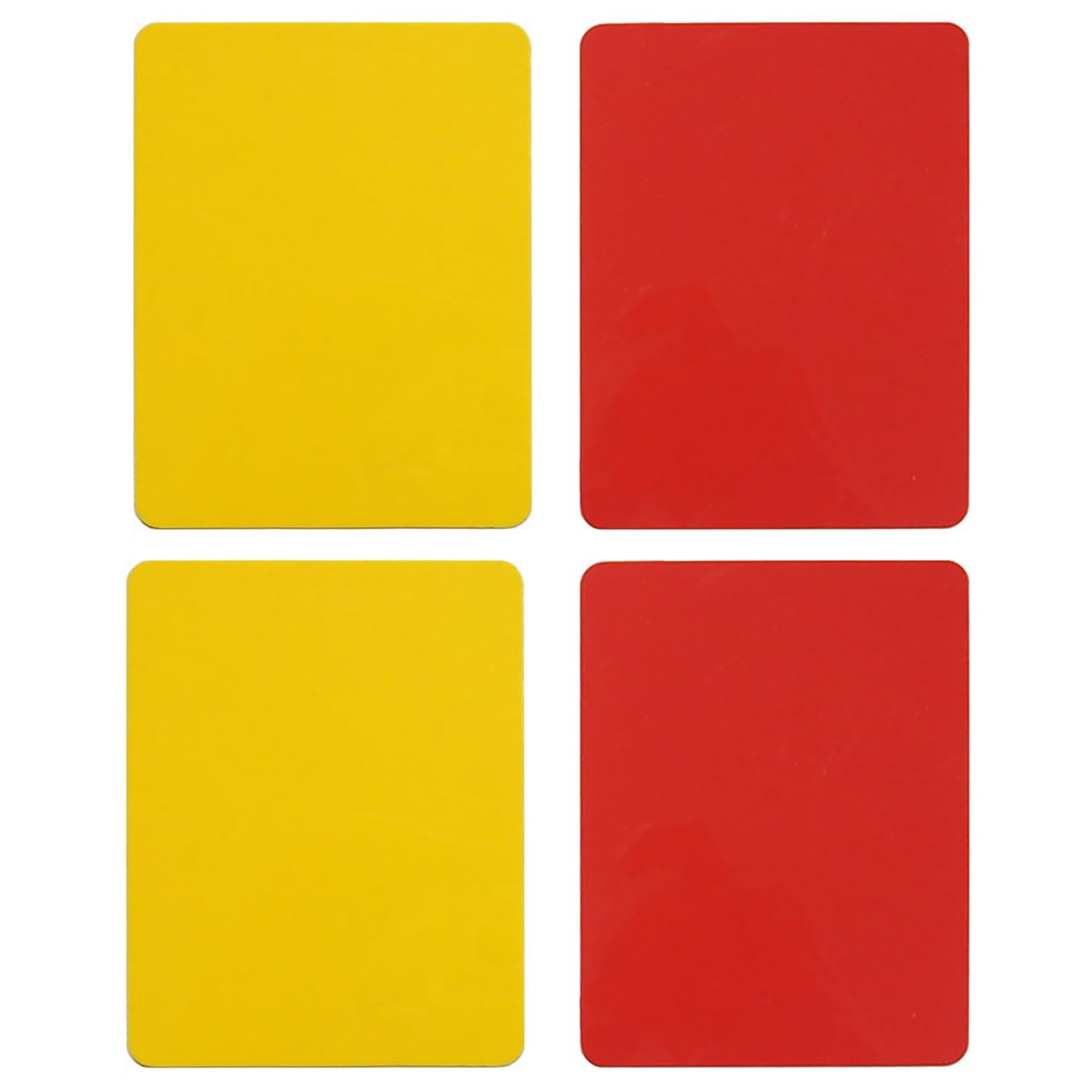 Juego de Tarjetas de Árbitro de Fútbol Amarillas y Rojas