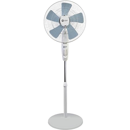 orient electric tornado pedestal fan 450 mm black