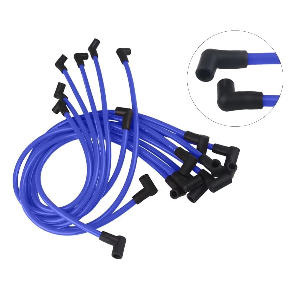 Cables de bujía para Chevy para 350 400 327 307 383 SBC 454 366 396 402 409 427 496 502 572 632 BBC V8 Cables de Encendido Cables de bujía