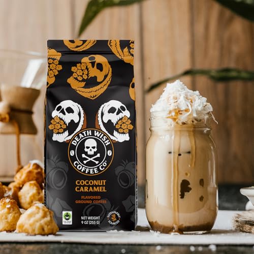Image of Death Wish Coffee, Coconut Caramel Ground Coffee (27 Ounces)