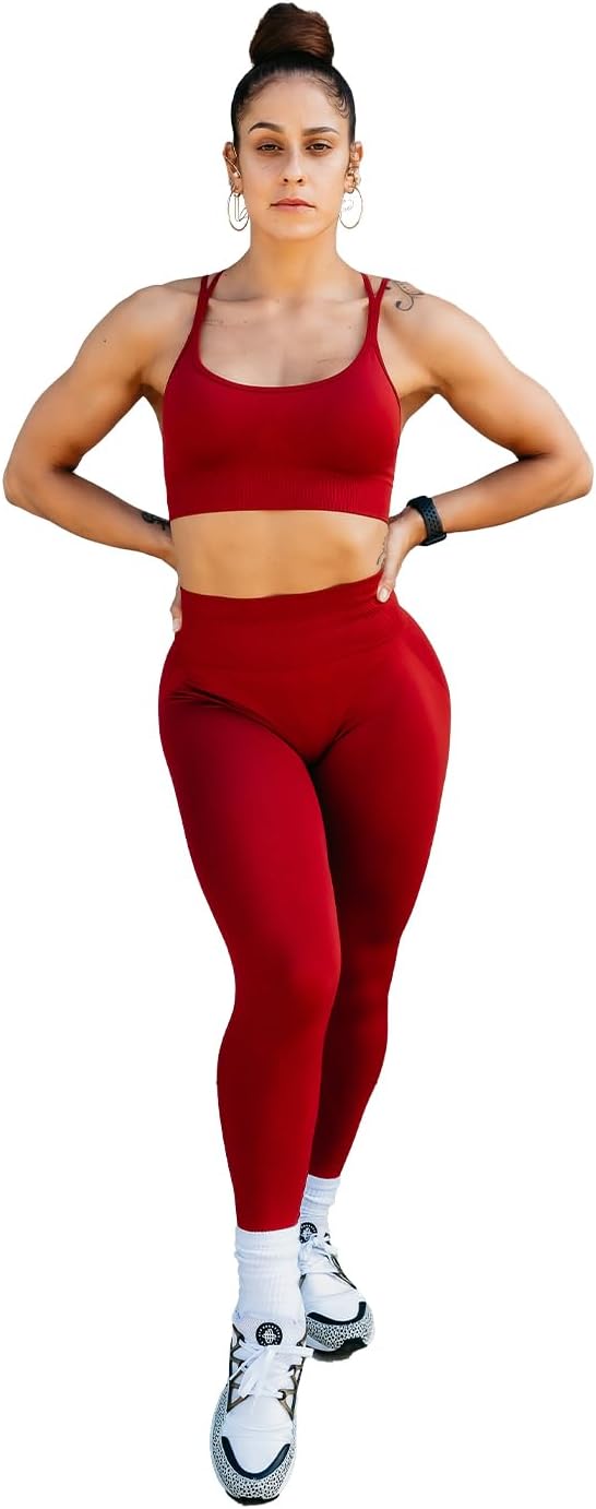 Contour Seamless Leggings, Sculpting Compression, High-Waisted Athletic Leggings for Women