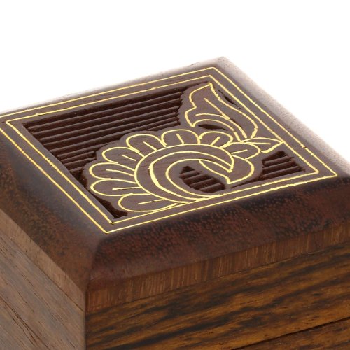 Wooden Box For Jewelry Indian - Wood Trinket Box - Perfect For Rings, Earrings, Toe Rings & Cuff Links #TOP1