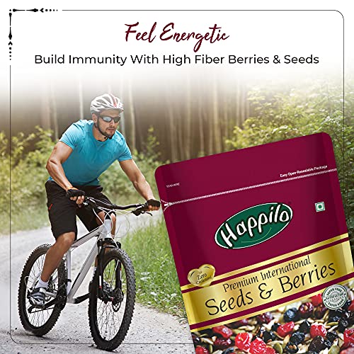 Image of Happilo Premium International Whole Seeds & Berries Pouch, 200 g (Pack of 3)