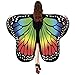 Produktbild Yowablo Schmetterling Flügel Kostüm schmetterlingsflügel Butterfly Schal Flügel Cape Umhang Frauen-Schmetterlingsflügel-Schal-Schal-Damen-Nymphen-Elf-Poncho-Kostüm-Zusatz ( 175x125cm,Grün )