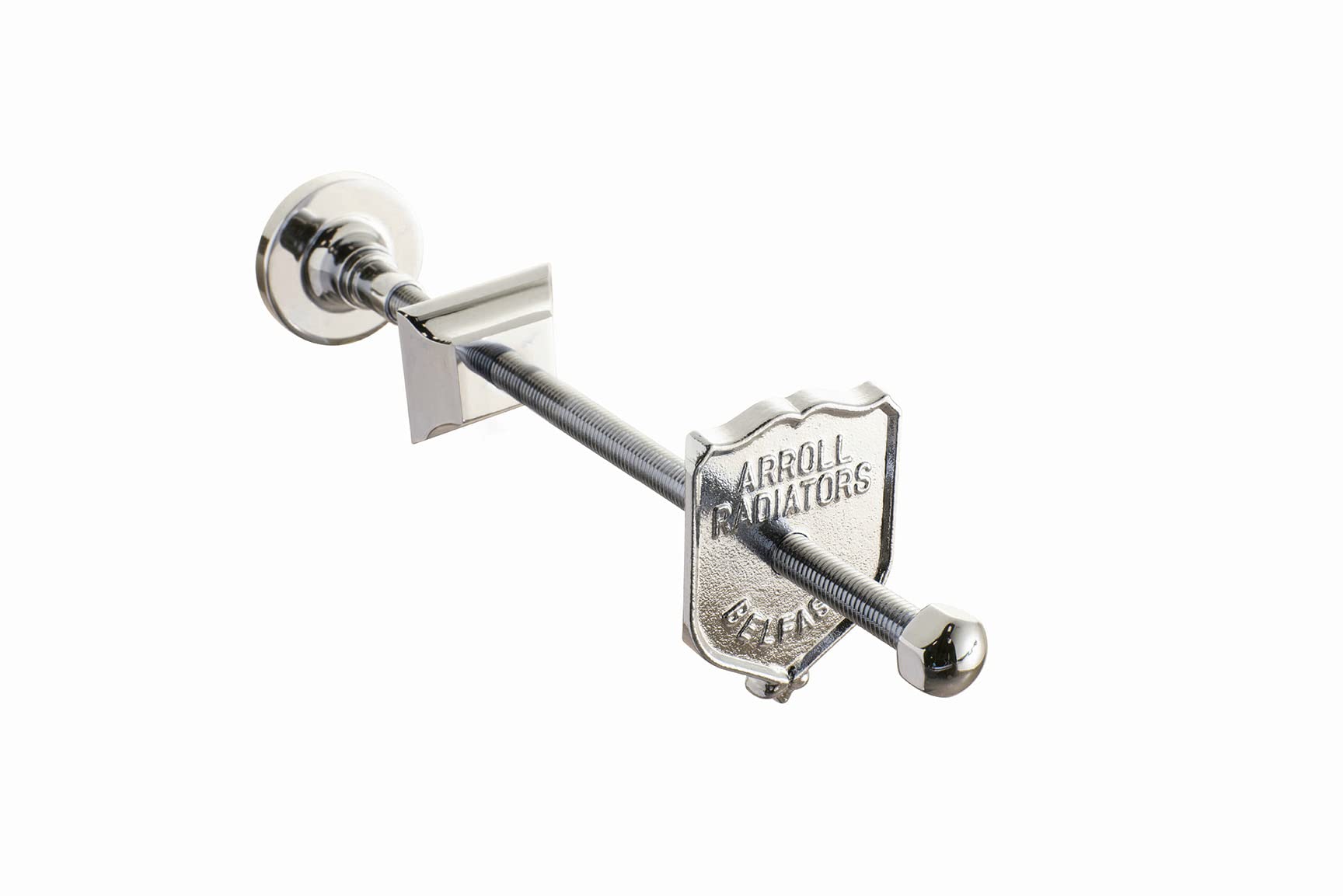 Arroll Luxury Radiator Wall Stay/Wall Tie | Polished Nickel