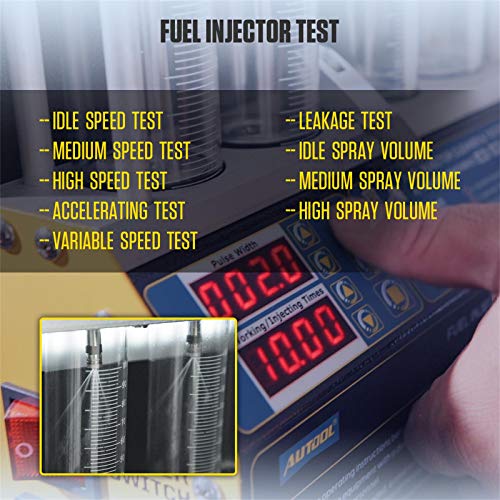 Autool Automotive Motorcycle 4 Cylinder Ultrasonic Wave Injector Cleaner Petrol Injection Tester Cleaning Kit Tester #TOP3
