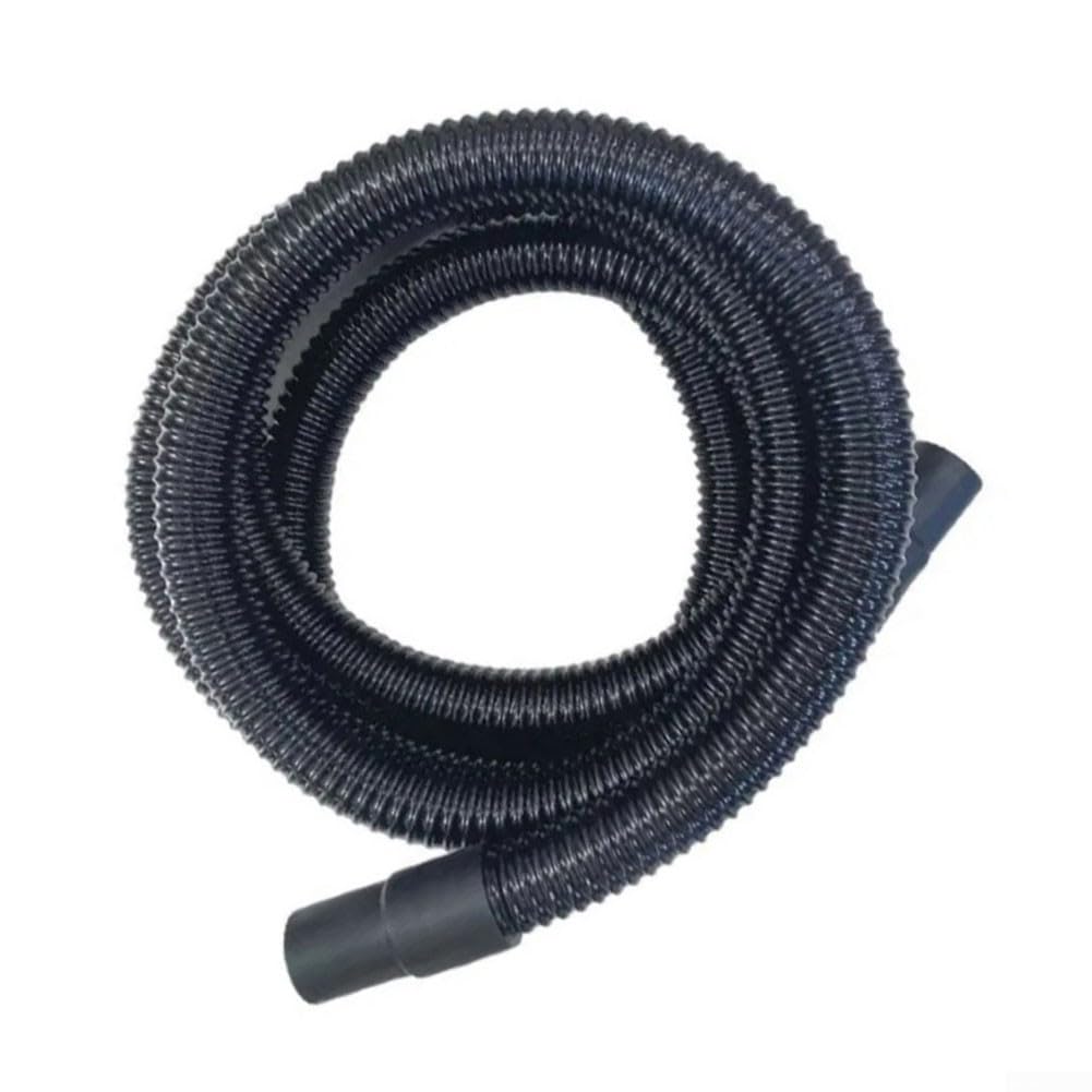 Manguera de succión de repuesto para Karcher para limpiador de alfombras Puzzi 8 y 10 con tubo de plástico flexible para tapicería y operaciones de limpieza de suelos, color negro, 2,4 metros de