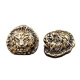 2枚入 健身球 健康球 健康ボール 脳活ボール 手の機能回復 銅の獅子 装飾品 置物 運勢 レトロクルミの形