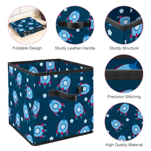 Boîte de rangement tissu pour livres et linge de chambre - 5
