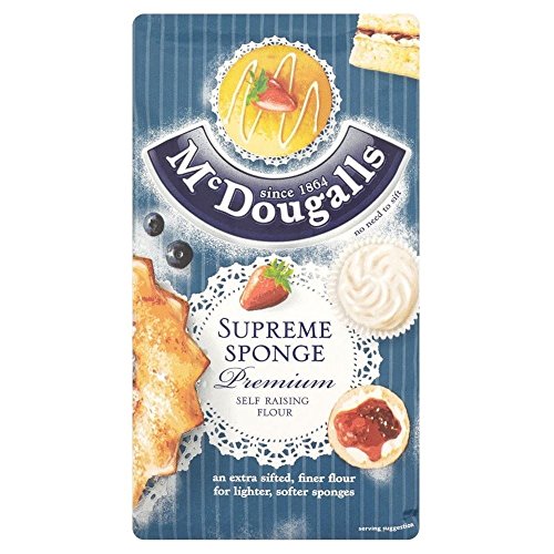 Mcdougalls Supreme Sponge Premium Self Raising Flour (1Kg) - Pack Of 2