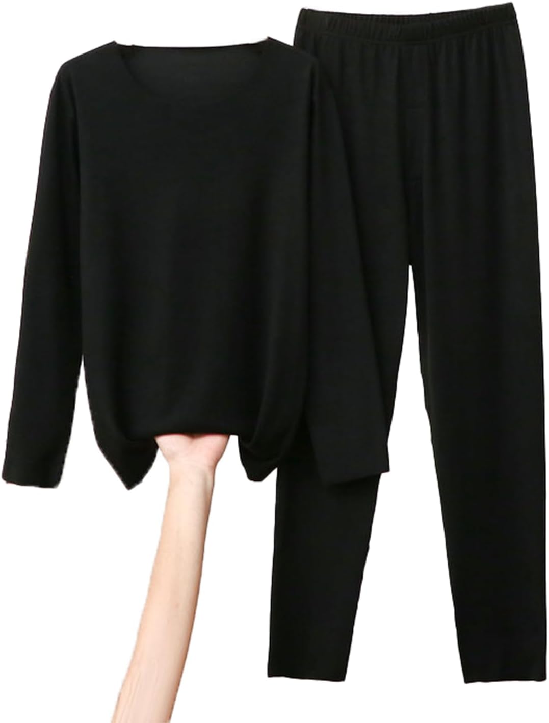 Men's Thermal Underwear Set, Reversible Fleece Soft Heated Thermal Set, Base Layer Top & Long Johns Suit