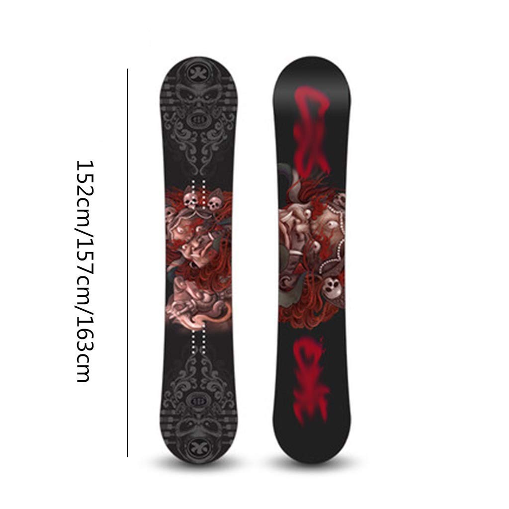 MU Neige Ski Traîneaux Longboard Ski Snowboard Veneer adulte Veneer extérieur Spécial Ski Équipement Hommes et Femmes professionnel Ski,Noir,157cm / 61,8 pouces