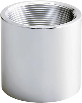 1-1/2" NPT Threaded Full Coupling, Aluminum 6061-T Schedule 40 Pipe Fitting, 1.5 Inch Female to Female Coupler, Corrosion Resistance 150 PSI for Air Water Oil