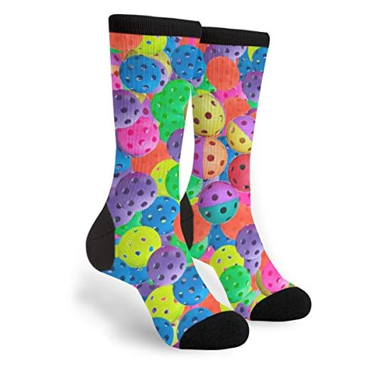 NGFF Pickleball Men Women Casual Crazy Funny Athletic Fancy Novelty Graphic Crew Tube Socks Moisture Wicking Gift