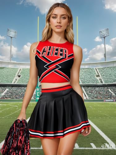 Grajtcin Cheerleader Costume For Women Cheerleading Uniform School Girls Dress Teenager Cheer Outfit Halloween Costume thumb #6