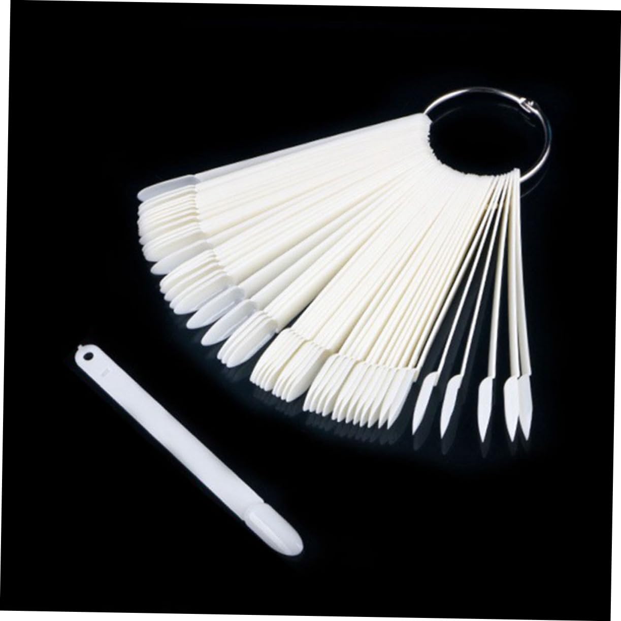VICASKY 50pcs Quick Dry Nail Polish Sticks Nail Display Sticks Manicure Practice Tools