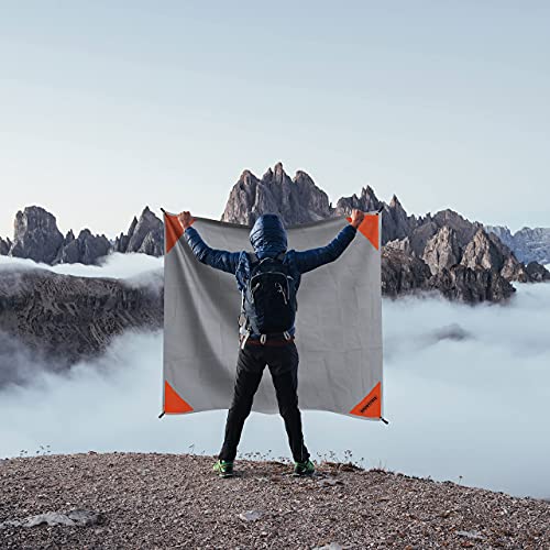 Browntrek Pocket Blanket -Compact Picnic Blanket (60"X 56") - Sand Proof Beach Blanket/Water Resistant Ground Cover. Packable Outdoor Blanket For Hiking, Camping, Picnics, Travel, And Beach Trips #TOP2