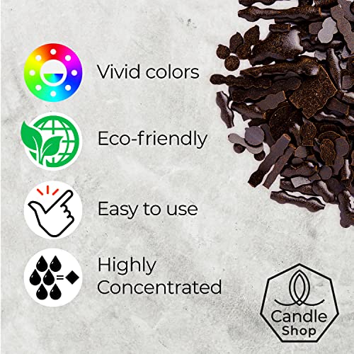 Image of Candle Shop - Brown Color 2 oz- Dye Chips for Making Candles - Candle Wax Dye - A Great Choice of Colors