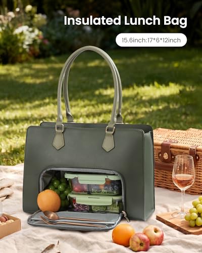 Image of LOVEVOOK Laptop Tote Bag for Women,Laptop Work Tote Computer Bag