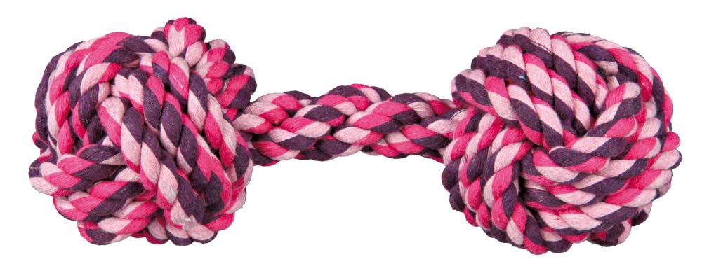 Trixie: - Rope Dumbbell Chew Toy for Pets | Non-Toxic Tug Toys for Puppies and Adult Dogs | Made with Cotton and Polyester Mix for Extra Durability, Helps Massage Your Dogs Gums – 20 cm (B09NDYWSCW) Amazon Price History, Amazon Price Tracker