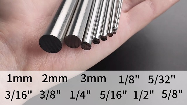 Image of 12Pcs 3 mm x 300 mm 304 Stainless Steel Rod, Metal Shaft | Stainless Steel Smooth Rods for Industry, Metal Working Hobbies and DIY Craft