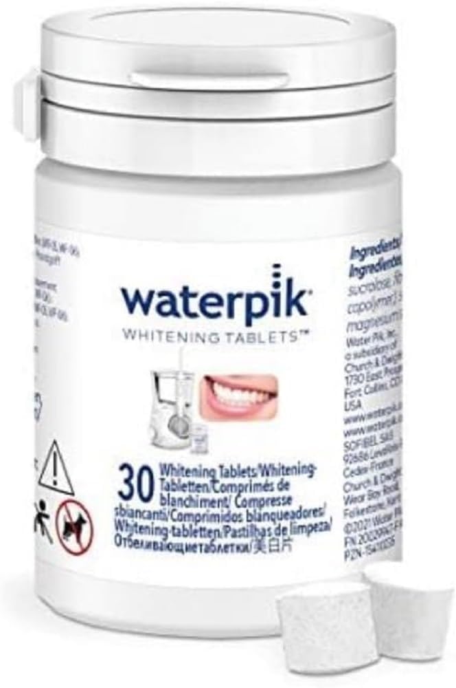 Whitening Water Flosser Tablets - Fresh Mint Flavour - Compatible With WF-05 and WF-06 Models - Pack of 30
