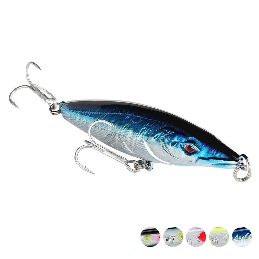 Crayon Flottant Leurre de pêche 16g 110mm Topwater Hard Pêche Hard Bait Mustad Crochets Long Casting Pêche Tackle DaJiKan (Color : L03, Size : 3 Pieces)