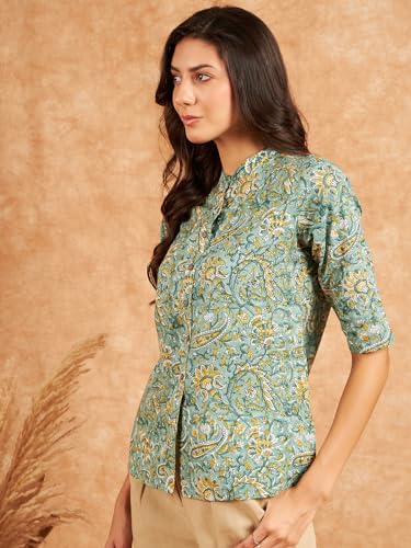 Image of Modeve Women Cotton Top for Summer