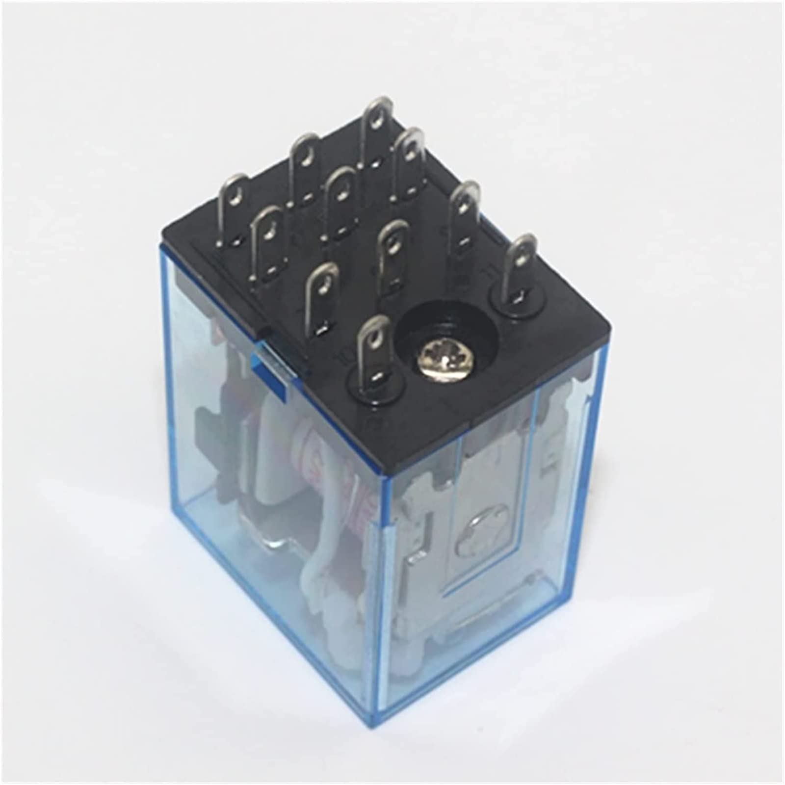 Relè 5set MY3 HH53P MY3NJ Micro Mini Relè di Potenza Bobina 11pin 3NO 3NC Lampada LED 5A AC 110V 220V DC12V 24V con Presa Parti e ricambi (Size : DC24V)